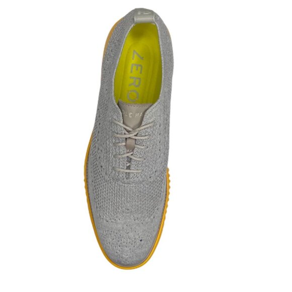 Cole Haan ZERØGRAND Stitchlite Wingtip Oxford Grey Neon Yellow Techwear 11.5 main image 4